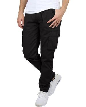Blu Rock Flex Stretch Cargo Pants - Black