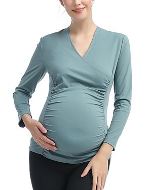 Kimi + Kai Kimi + Kai Maternity Essential Nursing Active Top - Blue