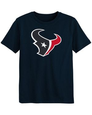 Outerstuff Toddler Boys' And Girls' 2t-5t Houston Texans Screen-print Crewneck T-shirt - Blue