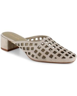 Splendid Ria Heeled Laser Cut Mule - Natural
