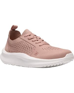 Clarks Cloudsteppers Solevana Style Round Toe Sneakers - Pink