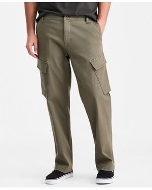 Sun & Stone Sun + Stone Cotton-blend Angled Cargo Pants - Green
