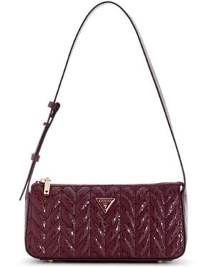 Guess Stacey Small Shoulder Handbag - Purple
