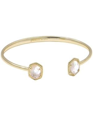 Kendra Scott Daphne Frame 14k Gold-plated Cuff Bracelet - White