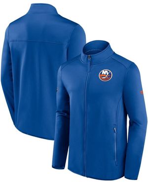 Fanatics New York Islanders Authentic Pro Rink Fleece Full-zip Jacket - Blue