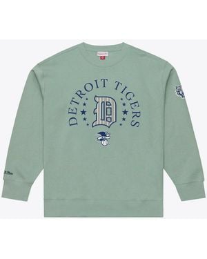 Mitchell & Ness Detroit Tigers Yacht Rock Fleece Sweatshirt - Green