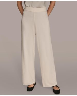 Donna Karan Pull-on Sweater Pants - Natural