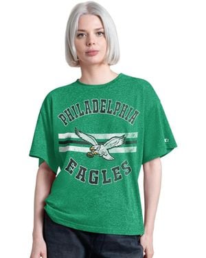 Starter Philadelphia Eagles Vintage Jump Shot Boyfriend Tri-blend T-shirt - Green