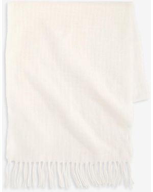 Style & Co. Box Check Weave Solid Feathersoft Wrap Scarf - Natural