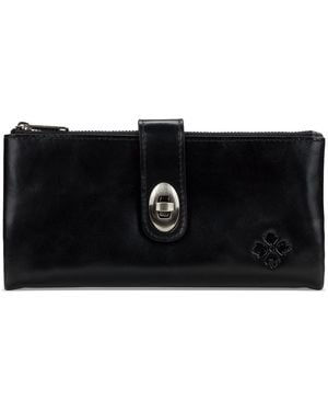 Patricia Nash Annesley Leather Wristlet - Black