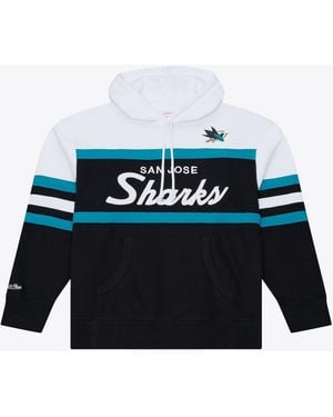 Mitchell & Ness Mitchell Ness San Jose Sharks Head Coach Hoodie - Blue