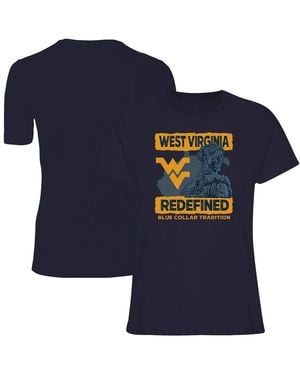 Image One West Virginia Mountaineers Fan T-shirt - Blue