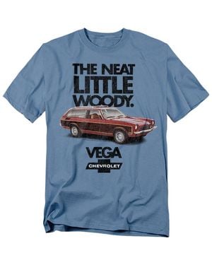 Corvette Chevrolet Vega The Neat Little Woody T-shirt - Blue