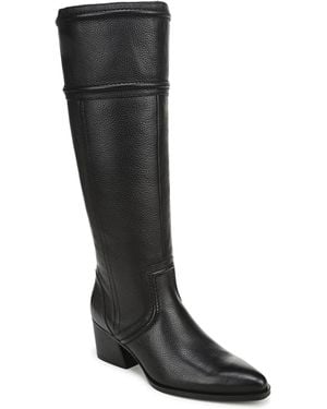 Naturalizer Dayton Knee-high Pointed Toe Block Heel Tall Boots - Black