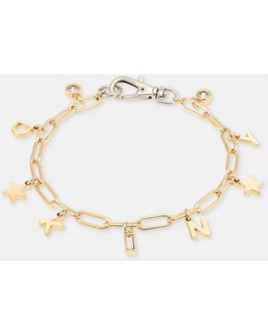 DKNY Logo Charm Bracelet - Metallic