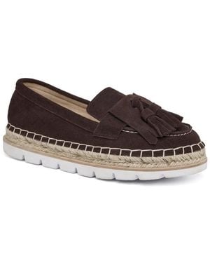 J/Slides Benson Suede Espadrille Loafer - Brown