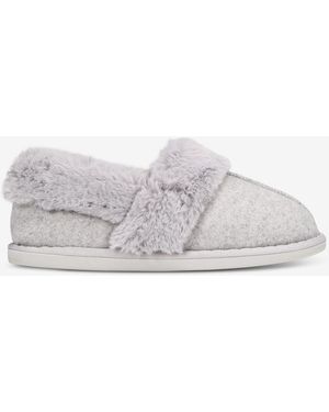 Charter Club Faux-fur-lined Slippers - Gray