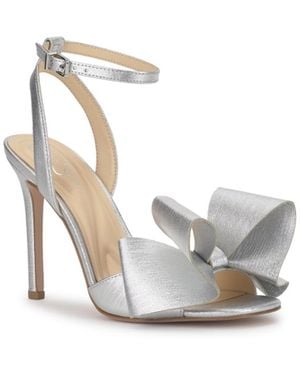 Jessica Simpson Olivine Bow High-heel Stiletto Dress Sandals - White