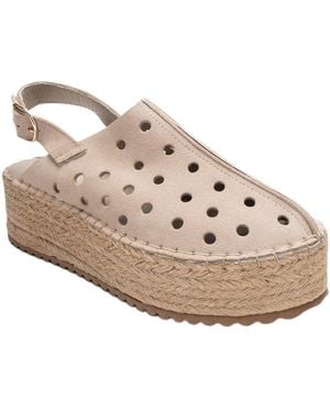 Forever & Always Shoes Fraga Leather Wedge Sandal - White