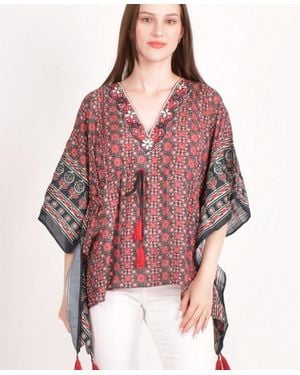Ras Embroidered Kaftan Top