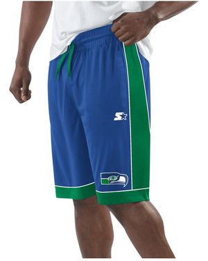 Starter Seattle Seahawks Fan Favorites Vintage Logo Shorts - Blue