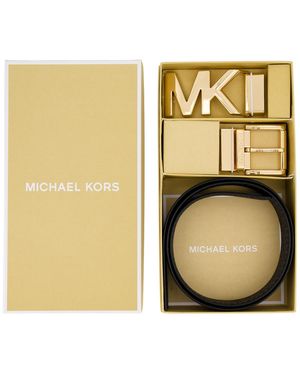 Michael Kors Michael 2-pack Leather Belts - Metallic