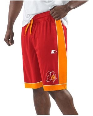 Starter Tampa Bay Buccaneers Fan Favorites Vintage Logo Shorts - Red