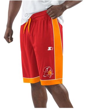 Starter Tampa Bay Buccaneers Fan Favorites Vintage Logo Shorts - Red