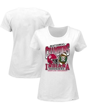 '47 Indiana Hoosiers College Football Playoff 2025 National Champions Plus Size T-shirt - White
