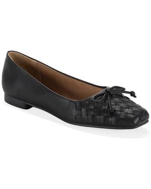 Style & Co. Baileyy Woven Snip Toe Ballet Flats - Black