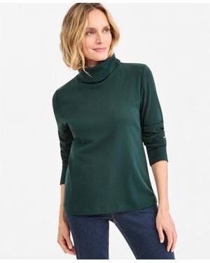 Style & Co. Long-sleeve Knit Turtleneck - Green
