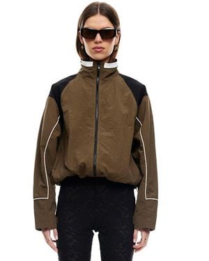 Lioness Shoreline Windbreaker High Neck Jacket - Black