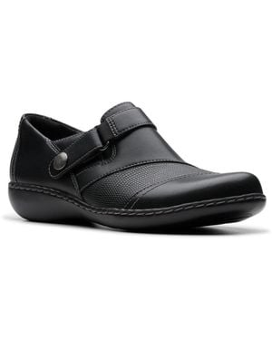 Clarks Collection Ashland Gem Slip On Shoes - Black