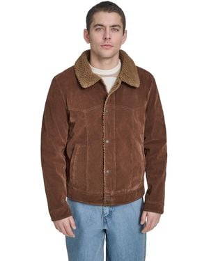 Levi's Faux Shearling Rancher Jacket - Brown