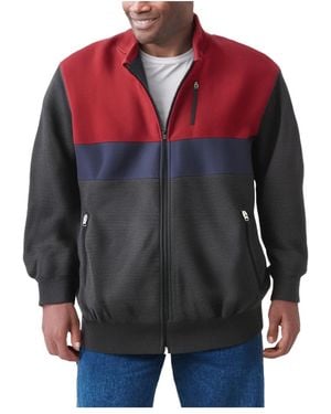 Kingsize Big & Tall Full-zip Fleece Jacket - Gray