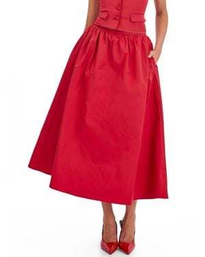 Miss Circle Ursel Gathered A-line Midi Skirt
