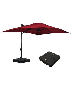Mondawe 156"w X 120"d Rectangular Cantilever Umbrella - Red