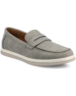 Vance Co. Brantley Casual Flexible Penny Loafers - Gray