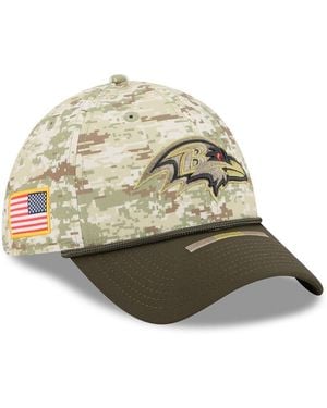 KTZ Baltimore Ravens 2025 Salute To Service 39thirty Flex Hat - Natural