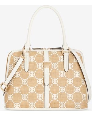 Giani Bernini Medium Quilted Dome Satchel - Natural