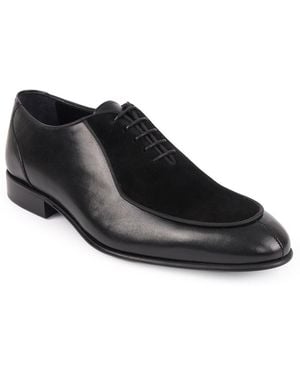 VELLAPAIS Ovalo Lace-up Oxford Dress Shoes - Black