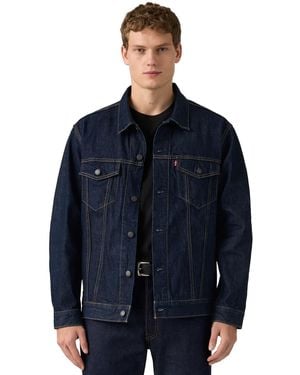 Levi's Trucker Regular-fit Point Collar Denim Jacket - Blue