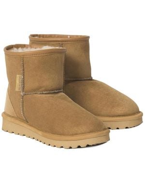 Celtic & Co. Classic Shearling Shortie Boots - Brown