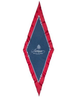 Ralph Lauren Nautical Small Diamond Scarf - Red