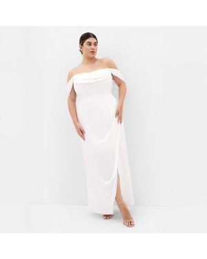 City Chic Forbidden Love Maxi Dress - White