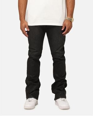 MNML Bootcut Waxed Jeans - Black