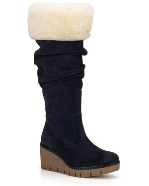 Vintage Foundry Arabella Wedge Boots - Blue