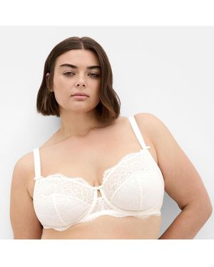 City Chic Ophelia Underwire Bra - White