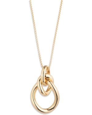 Ralph Lauren Tone Slider Pendant Necklace - Metallic
