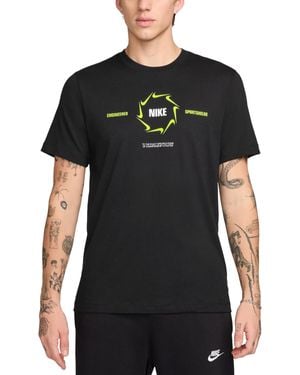 Nike Sportswear Relaxed-fit Logo Graphic T-shirt - Black